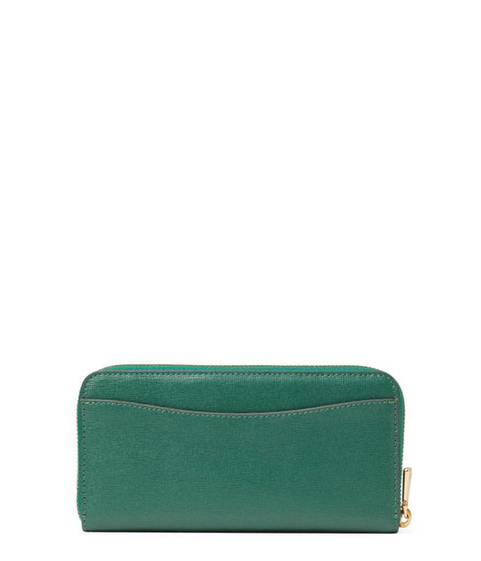 Morgan Saffiano Leather Zip Around Continental Wallet