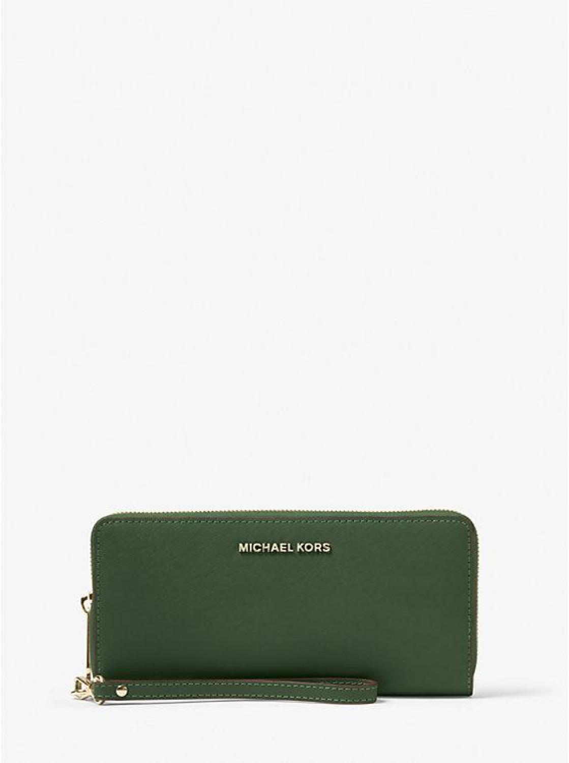 Leather Continental Wristlet
