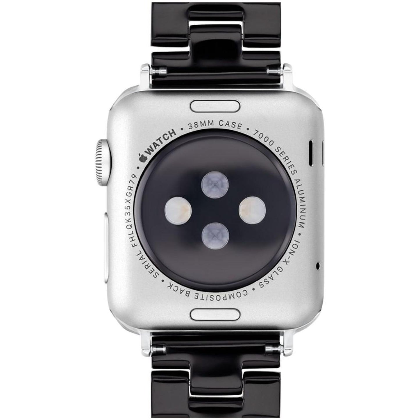 Women's Black Tortoise Signature C Resin Bracelet for 38mm, 40mm, 41mm Apple Watch