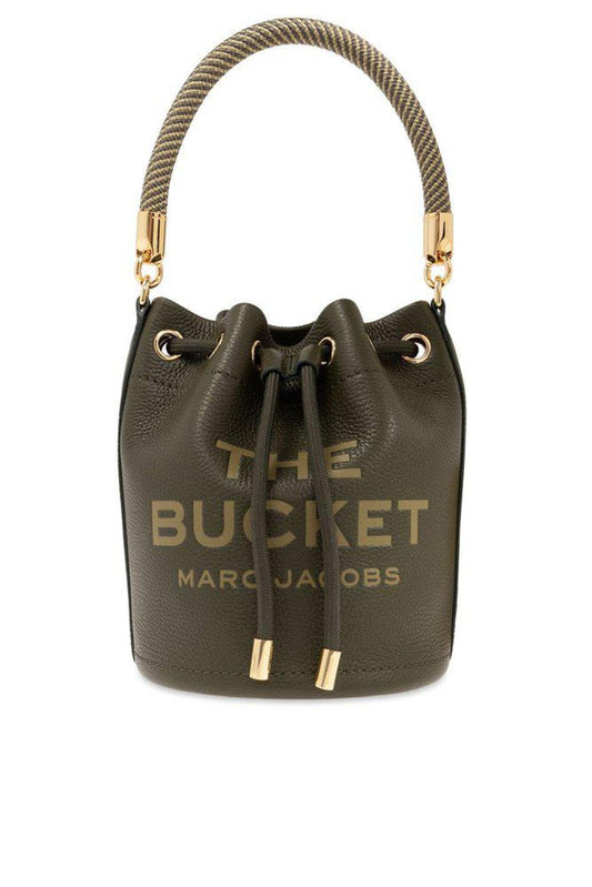 Marc Jacobs Logo Embossed Drawstring Bucket Bag