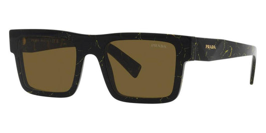 Prada Men's PR-19WSF-19D01T Fashion 52mm Black/Yellow Marble Sunglasses