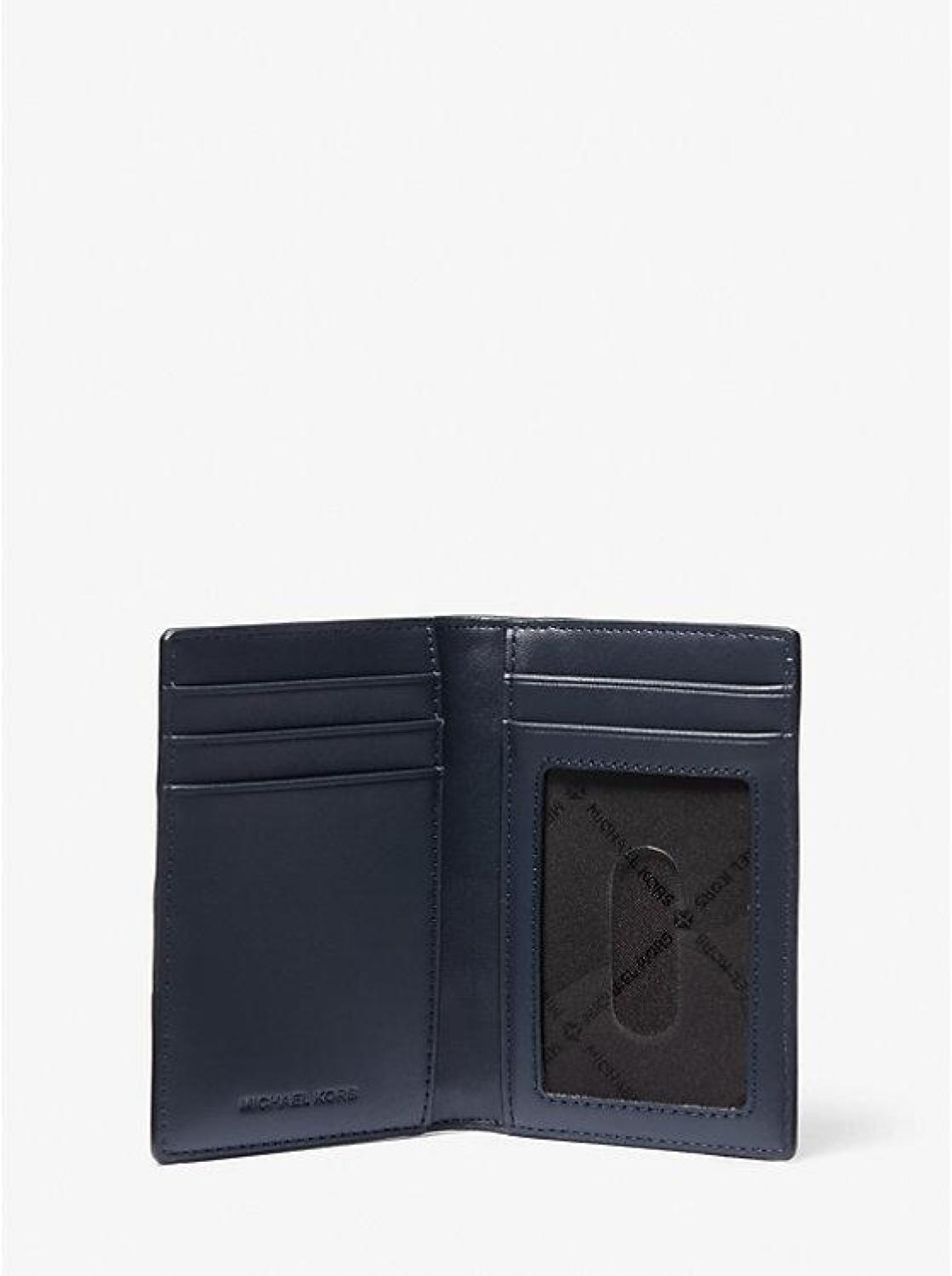 Signature Logo Stripe Bi-Fold Card Case