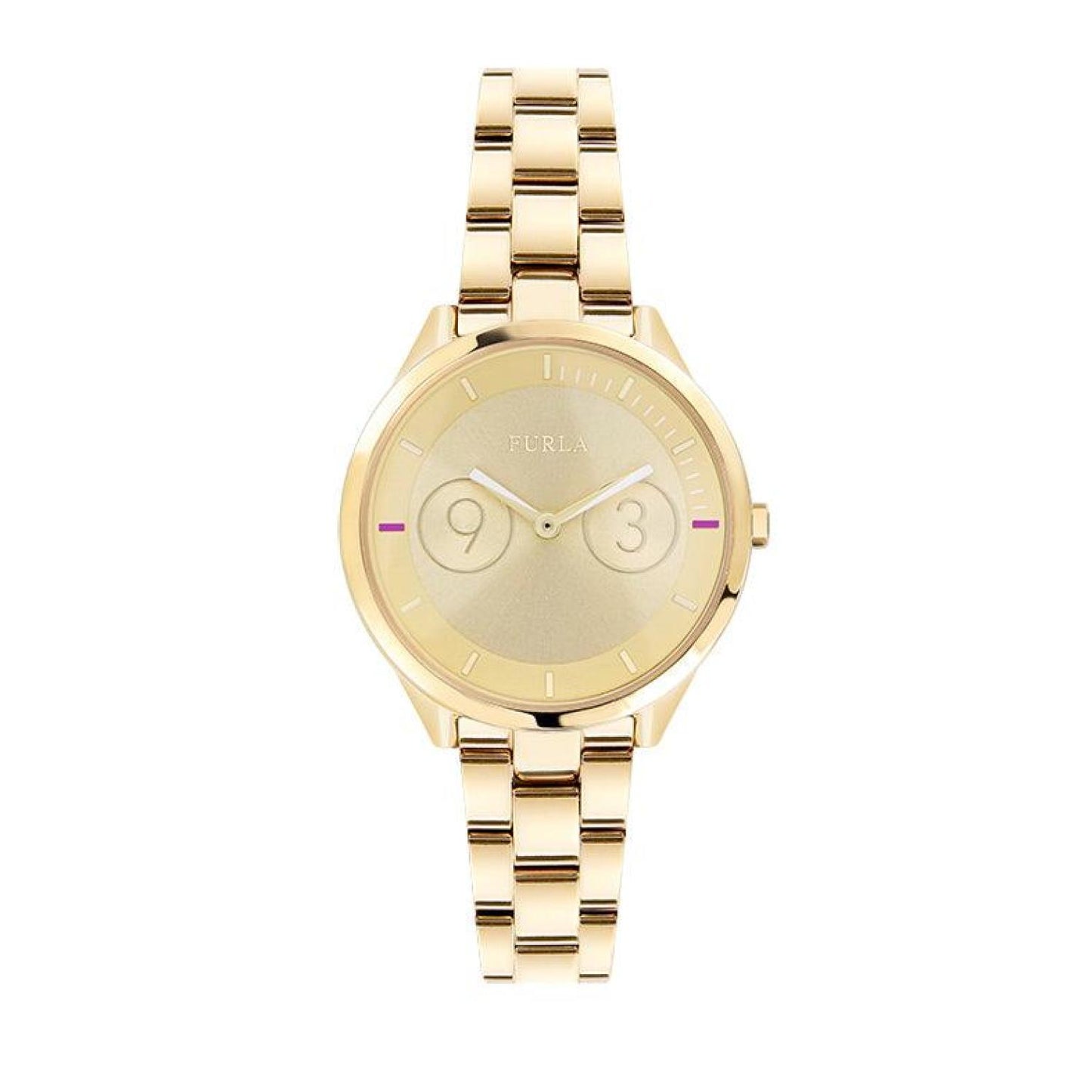 Furla Women's Metropolis Gold Dial Stainless Steel Watch