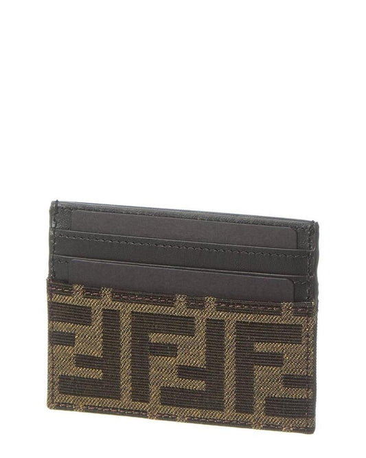 FENDI FF Leather Card Holder