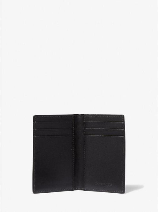 Varick Snake-Embossed Leather Bi-Fold Card Case