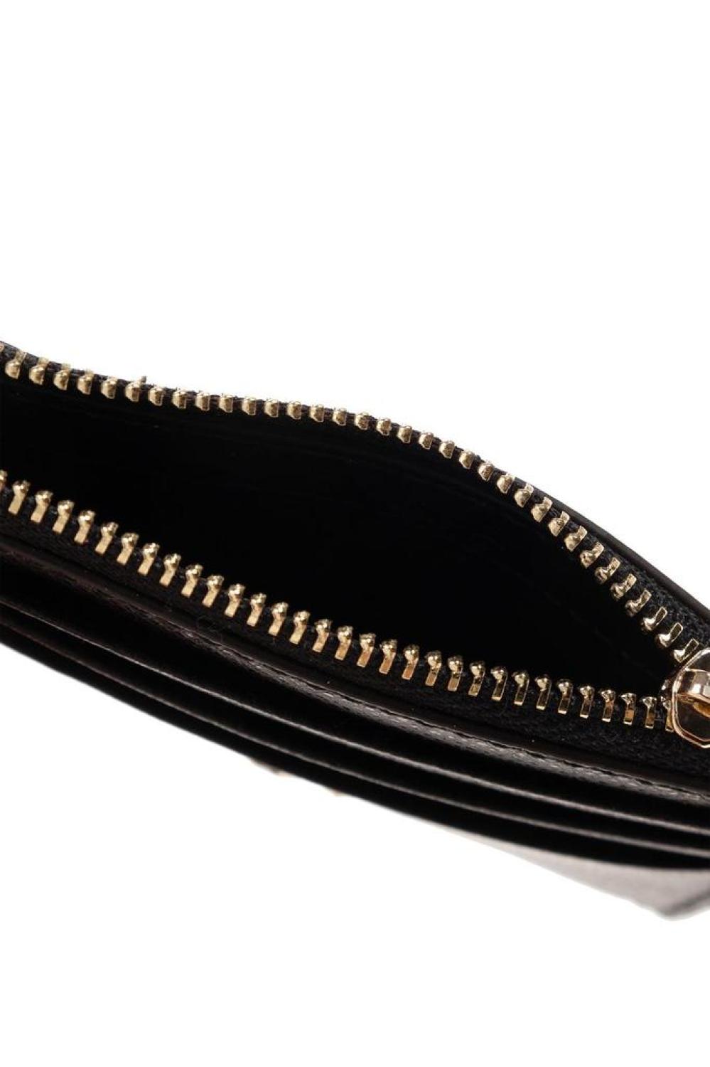 Furla Logo Plaque Zip-Up Card Holder