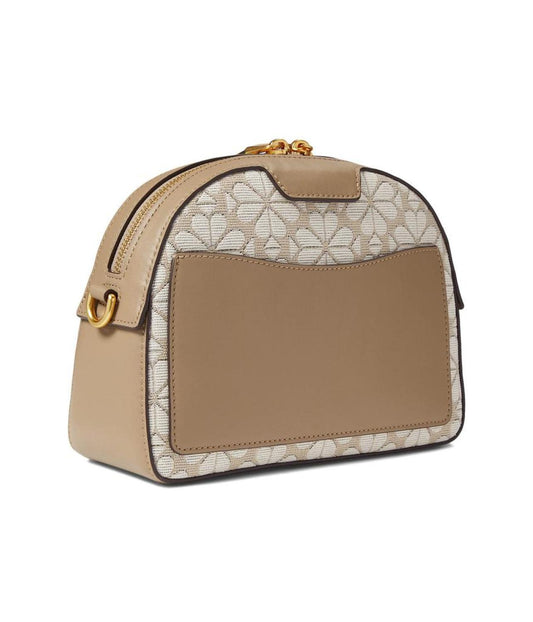 Spade Flower Jacquard Stripe Addy Medium Dome Crossbody