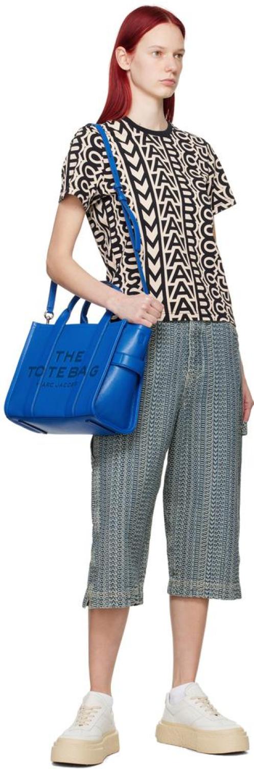 Blue 'The Leather Medium' Tote