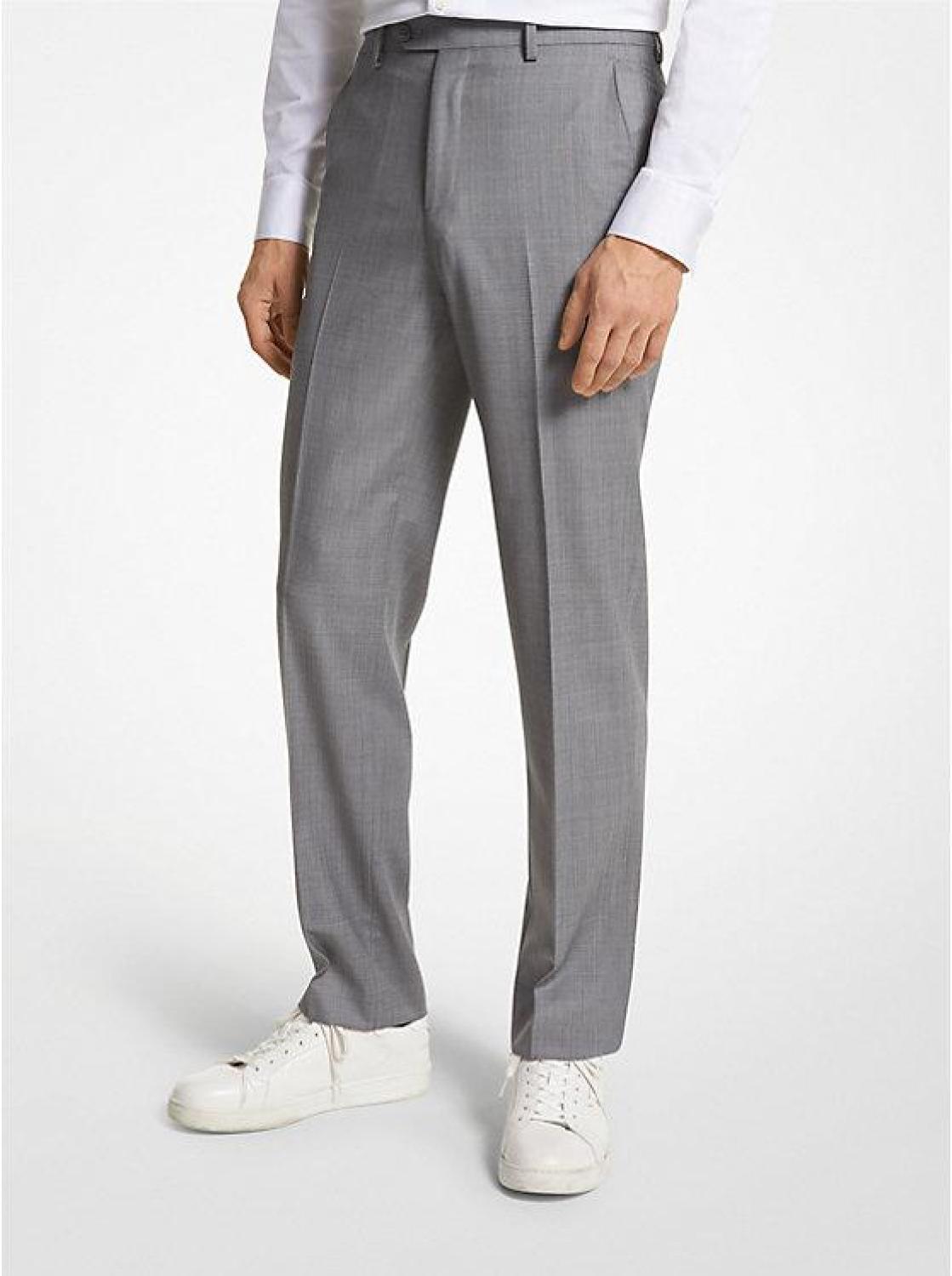 Modern-Fit Wool Blend Suit Pants