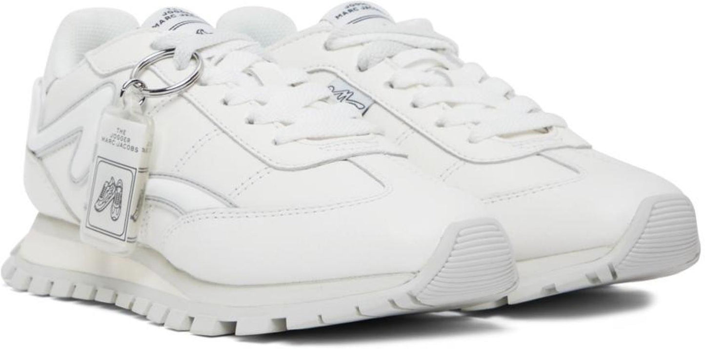 White 'The Leather Jogger' Sneakers