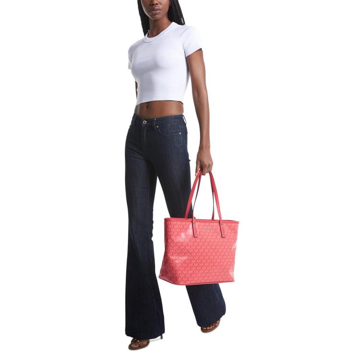 Logo Carter Large Top Zip Tote Bag
