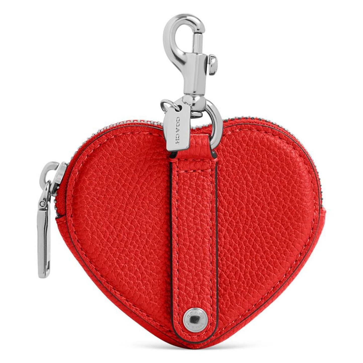 Pebbled Leather Heart Coin Purse