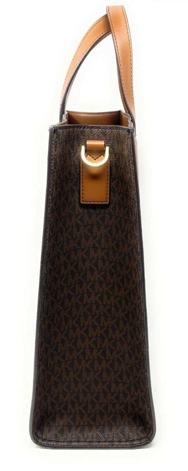 Michael Kors Kenly MK Signature VC Leather Tote Shoulder Bag