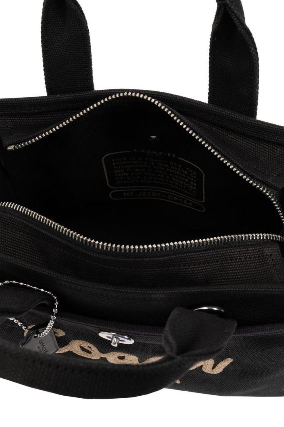 Coach Logo Embroidered Tote Bag