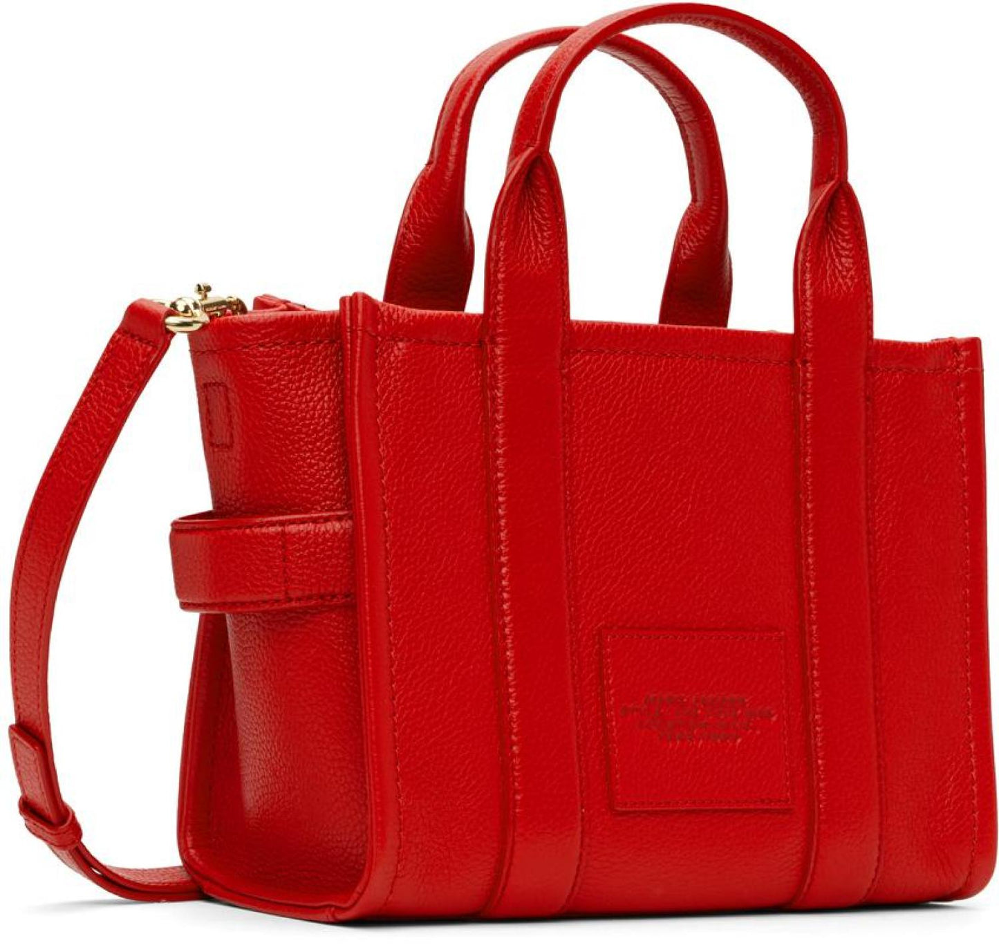 Red 'The Leather Small' Tote