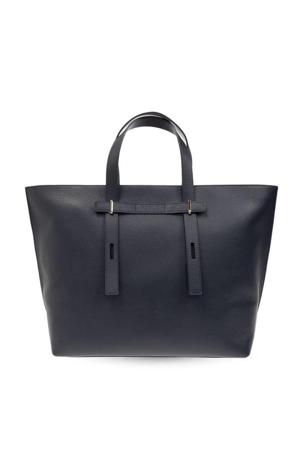 Furla Giove Logo Debossed Shopping Bag
