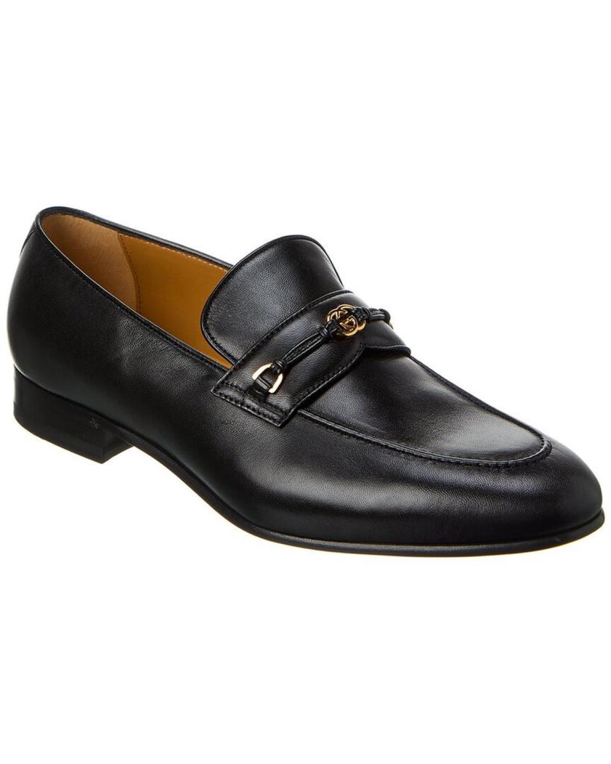Gucci loafers hotsell gold buckle
