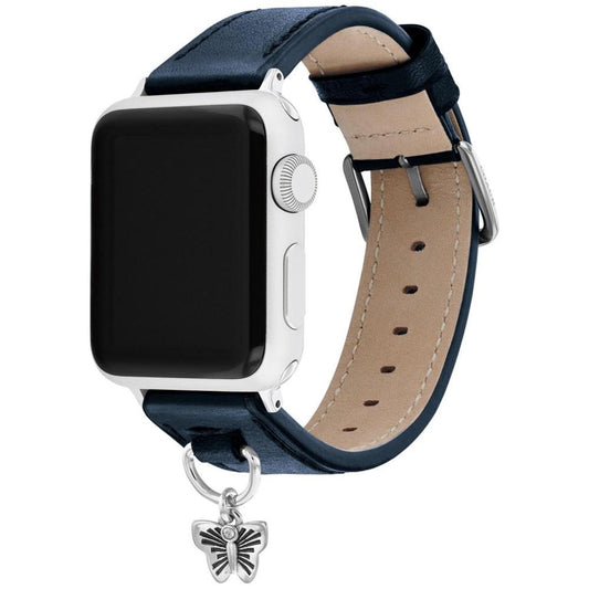 Navy Leather Apple Watch Band 38/41mm