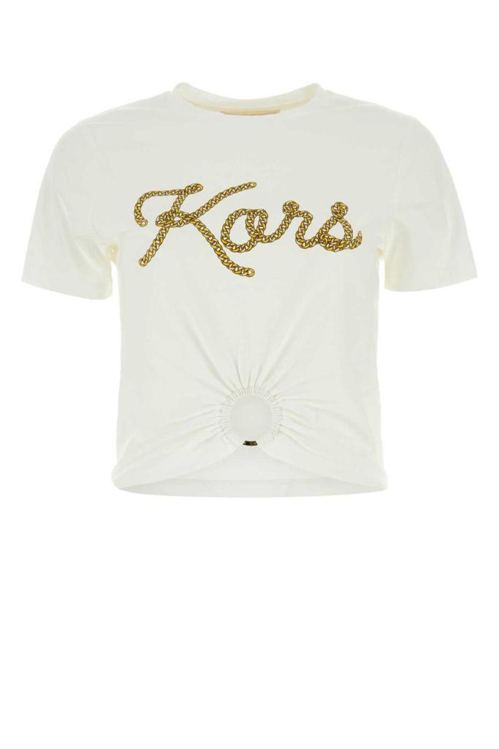 Michael Michael Kors Logo Detailed Crewneck T-Shirt