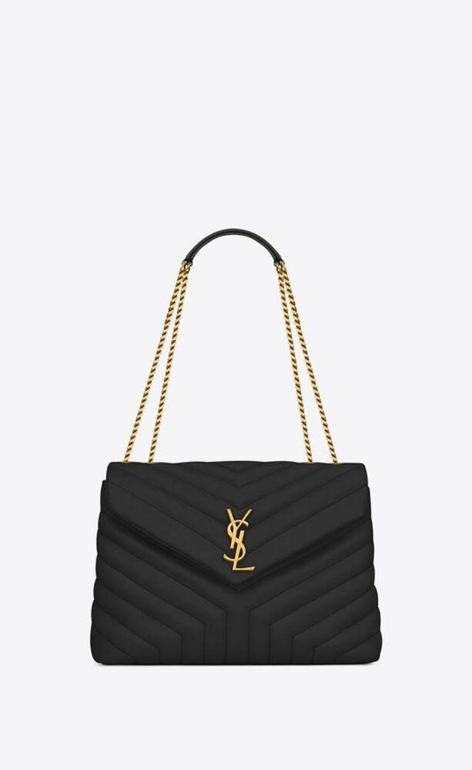 Loulou Medium Chain Bag In Quilted "y" Leather