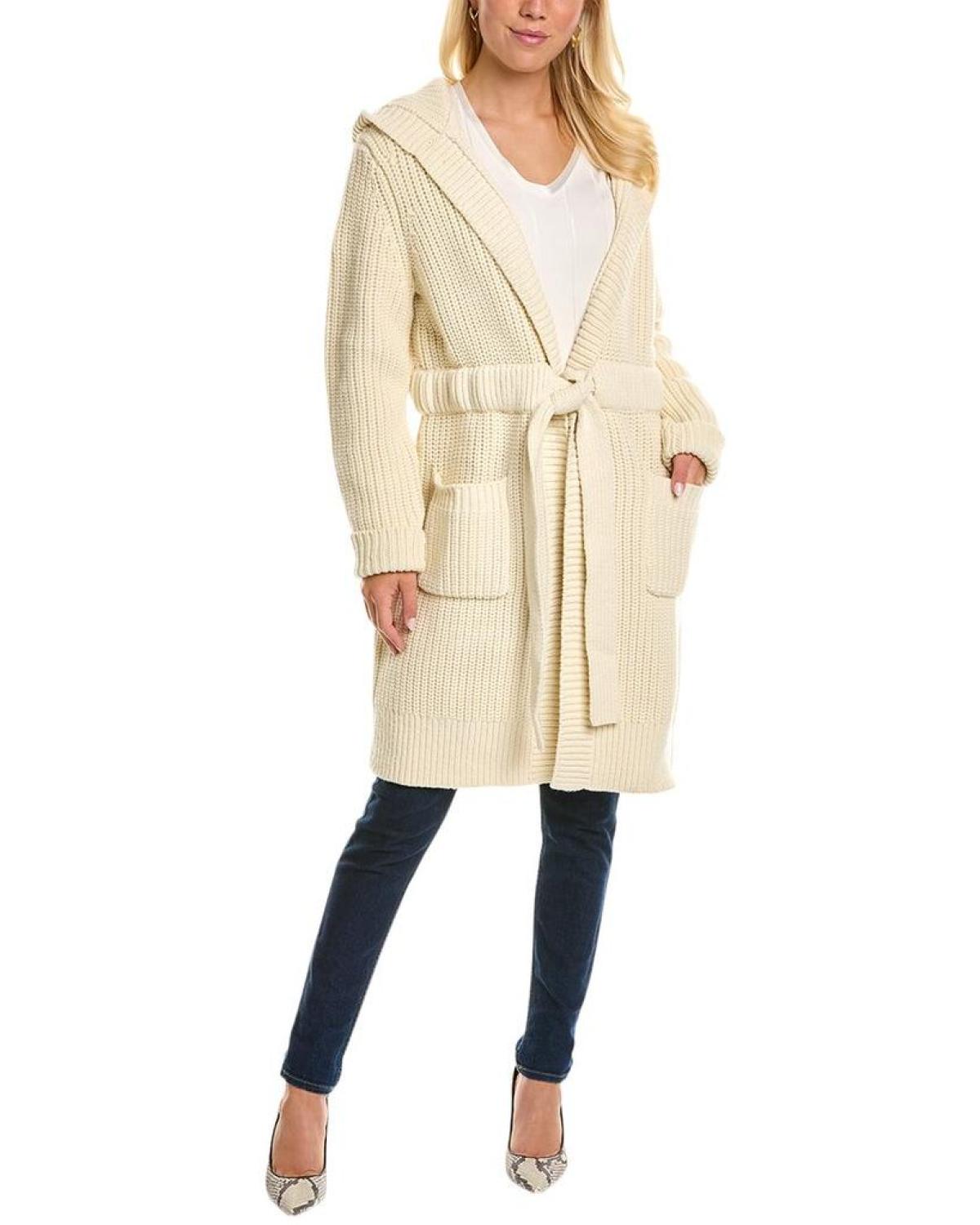 Michael Kors Hooded Cashmere & Wool-Blend Cardigan