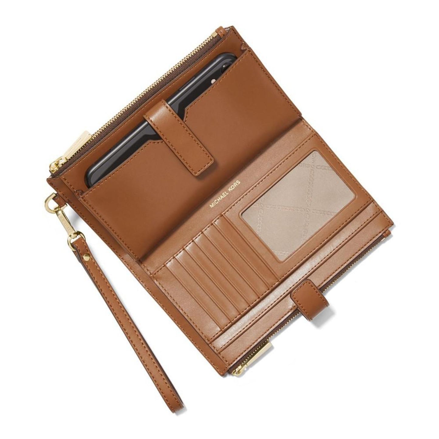 Logo Jet Set Double-Zip Wristlet