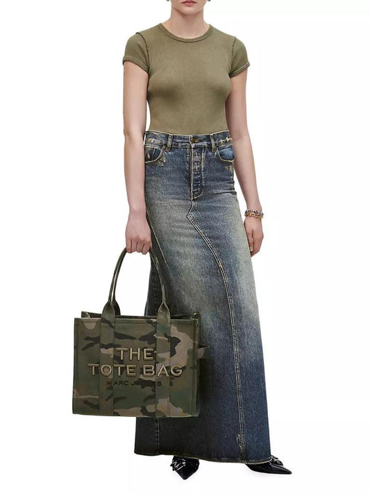 Large The Tote Camouflage Cotton Bag