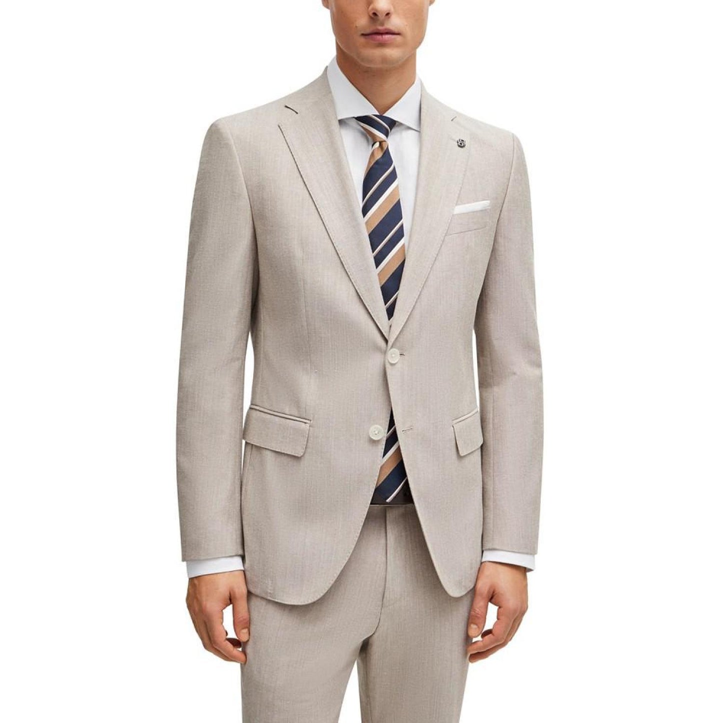 Men's Micro-Patterned Slim-Fit Jacket