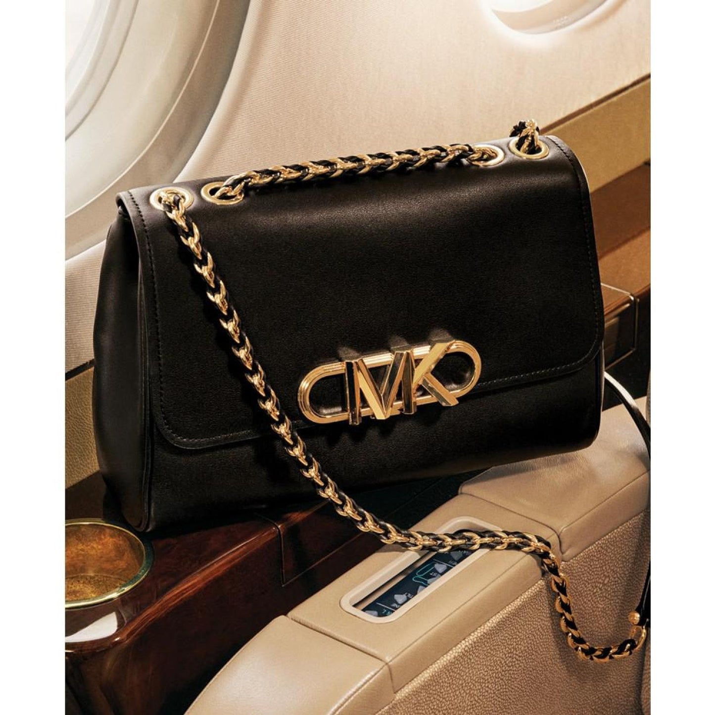 Leather Parker Convertible Chain Shoulder Bag