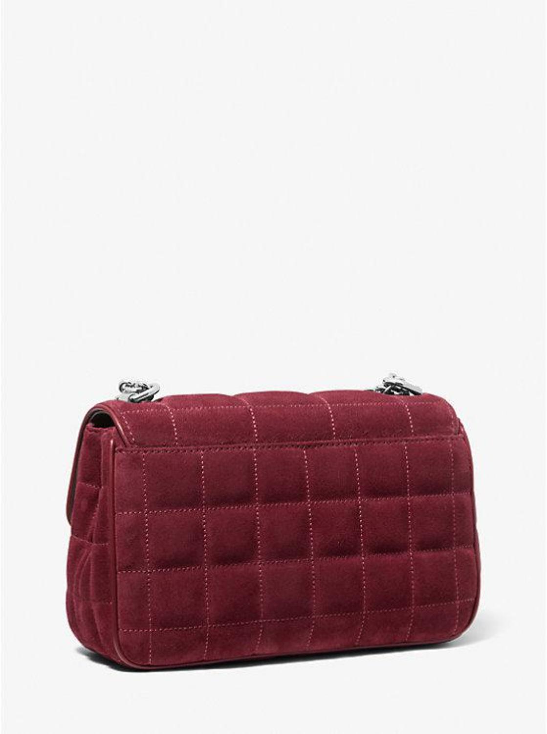 SoHo Large Quilted Suede Shoulder Bag
