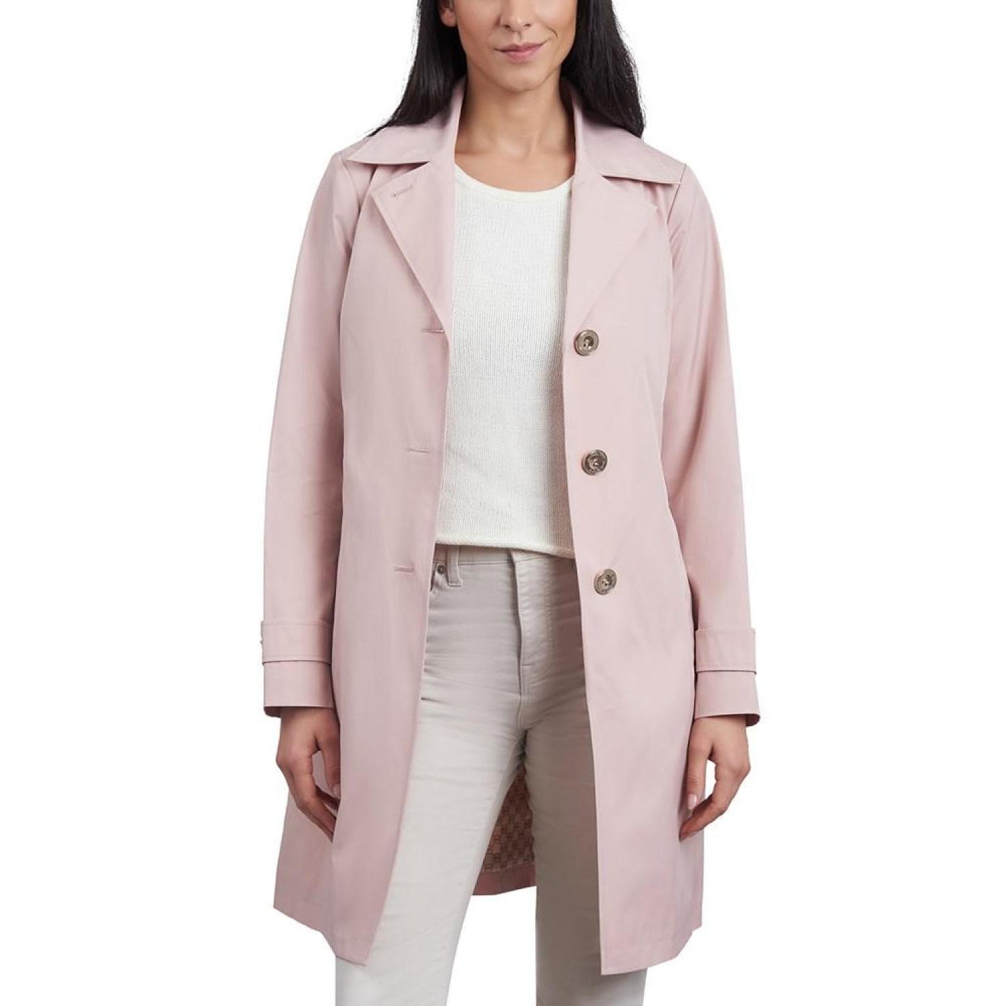 Women's Single-Breasted Reefer Trench Coat