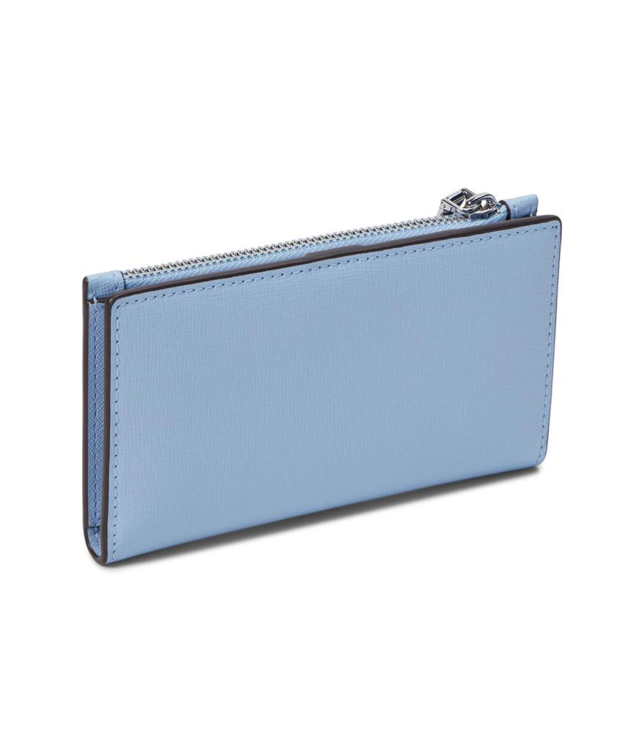 Morgan Saffiano Leather Small Slim Bifold Wallet