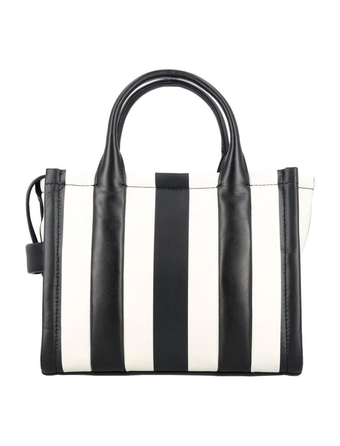 Marc Jacobs Striped Zip-Up Small Tote Bag