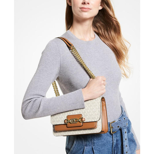 Logo Heather Large Shoulder Bag
