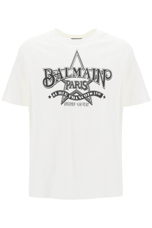 Balmain crew-neck t-shirt with logo print