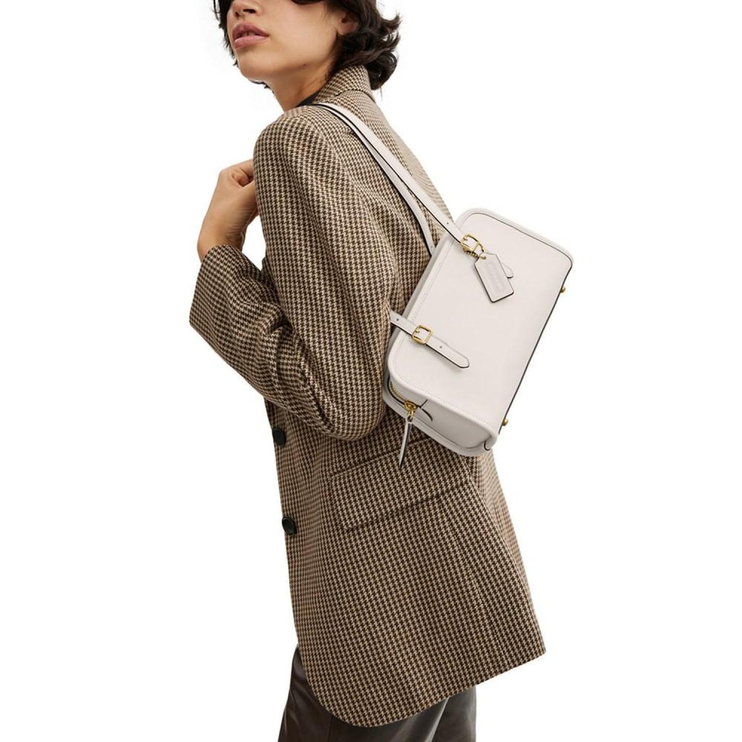The Coach Originals Small Leather Double Strap Shoulder Bag