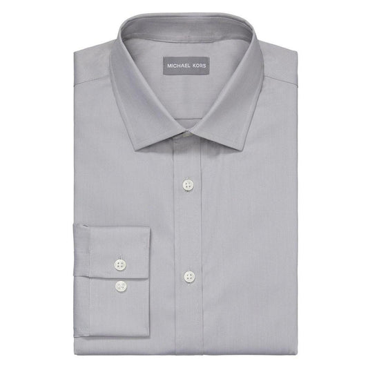 Men's Airsoft Slim Fit Untucked Length Wrinkle Free Stretch Dress Shirt