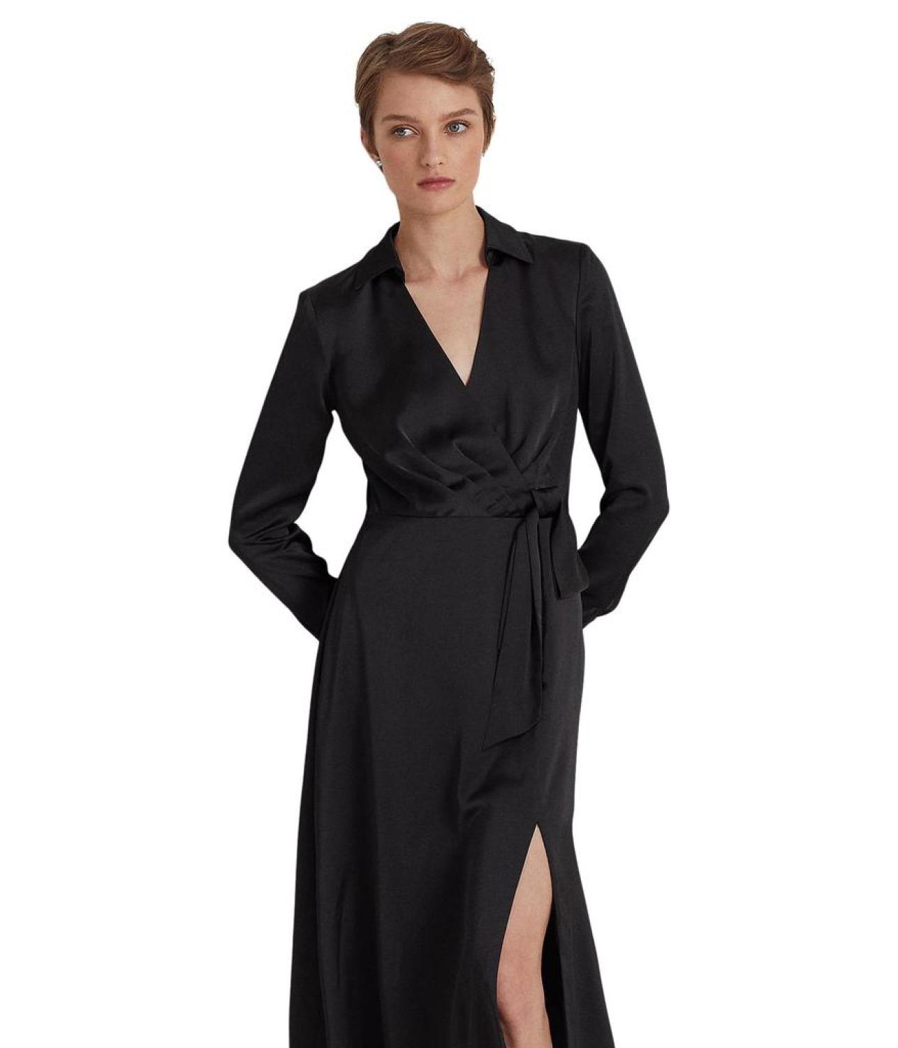 Charmeuse Surplice Dress