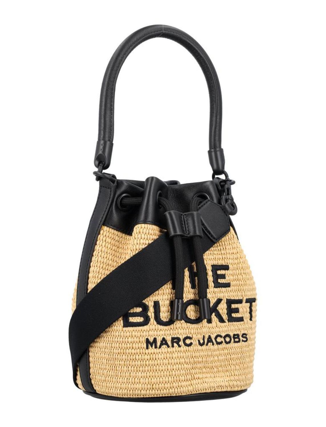 Marc Jacobs Logo Embroidered Drawstring Bucket Bag
