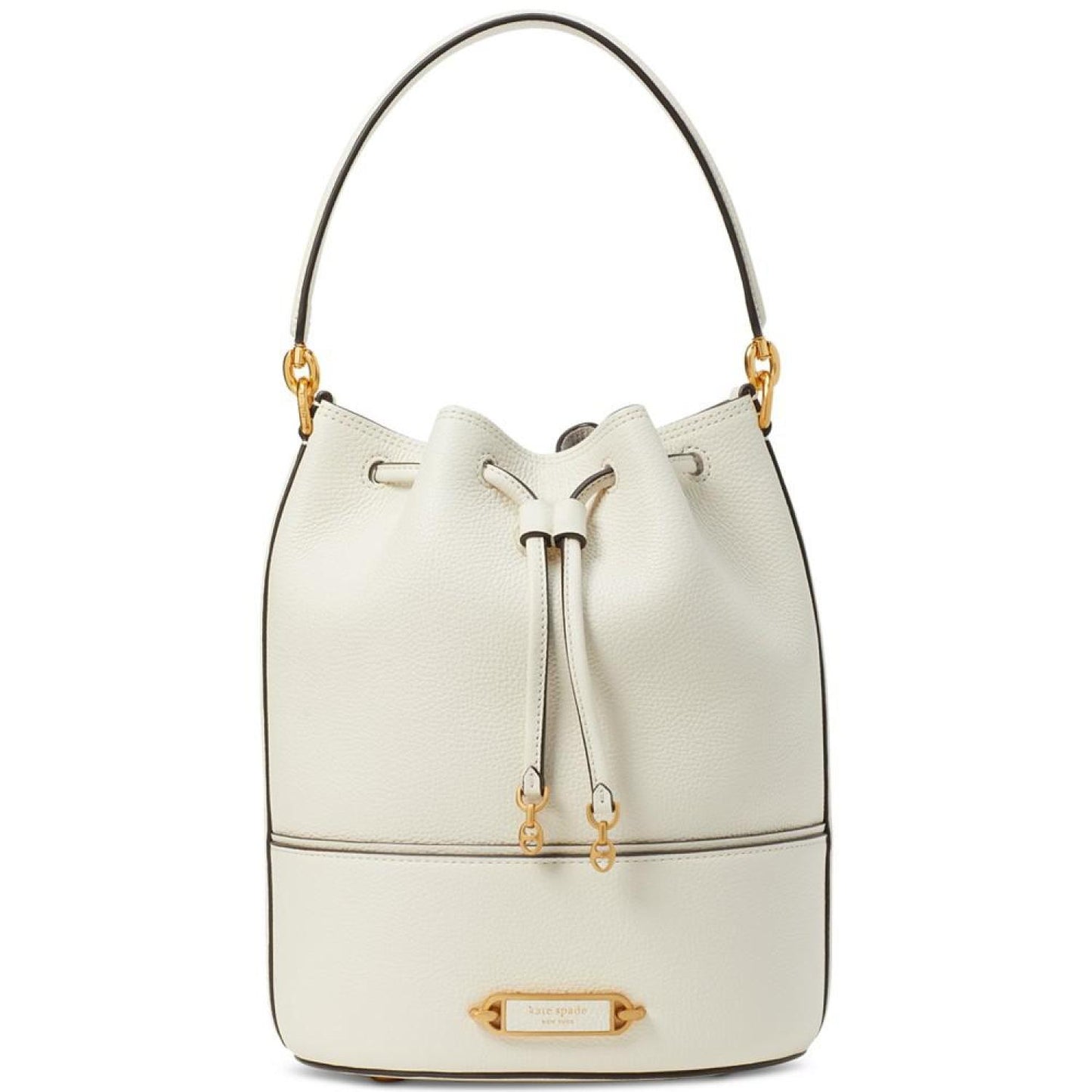 Gramercy Pebbled Leather Medium Bucket Bag
