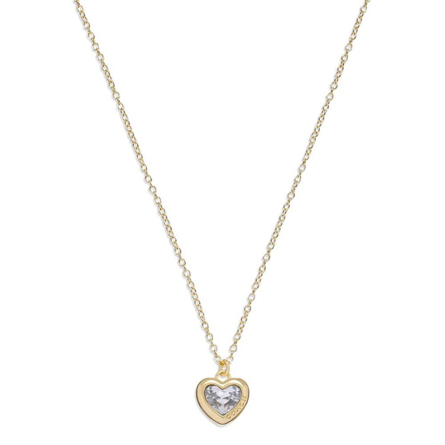 Faux Stone Heart Pendant Necklace
