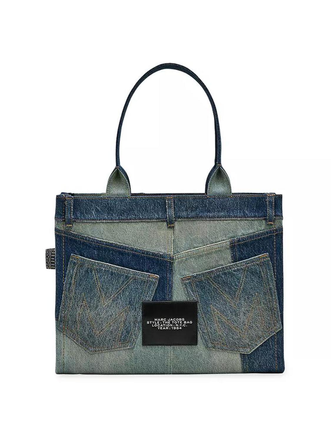 The Deconstructed Denim Large Tote Bag