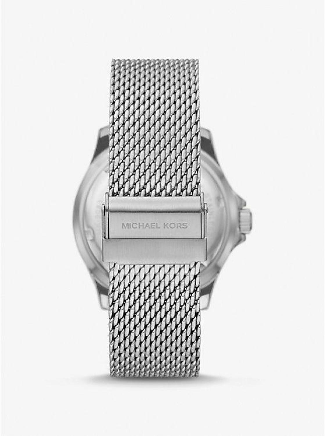 Oversized Slim Everest Silver-Tone Mesh Watch
