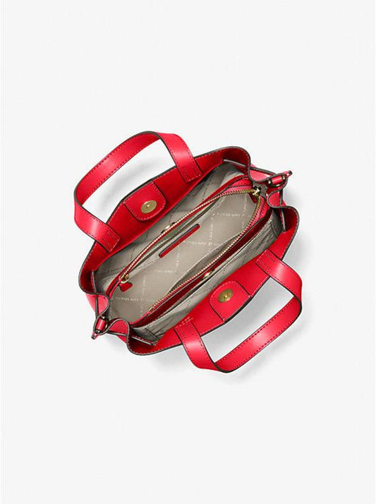 Emilia Small Pebbled Leather Satchel