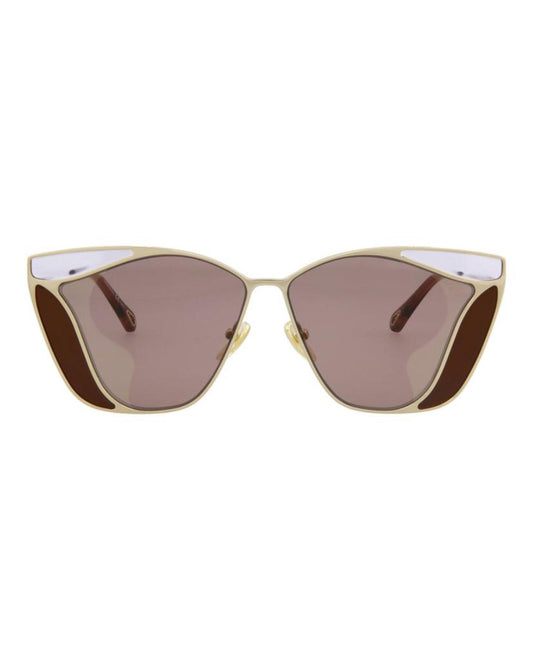 Chloe Cat Eye-Frame Metal Sunglasses