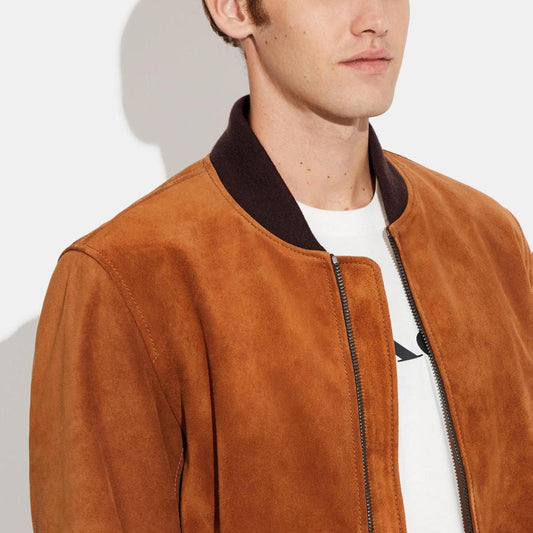Coach Outlet Suede Bomber