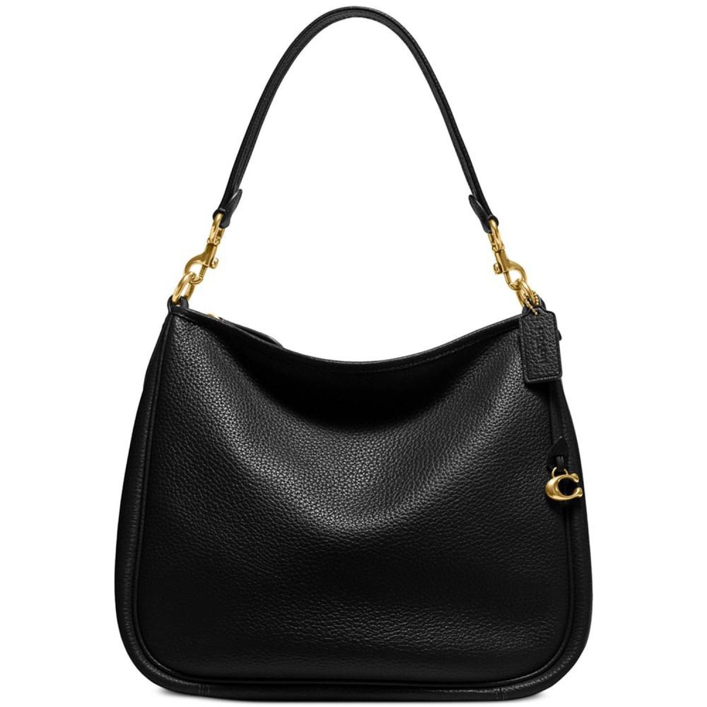 Soft Pebble Leather Cary Shoulder Bag with Convertible Straps