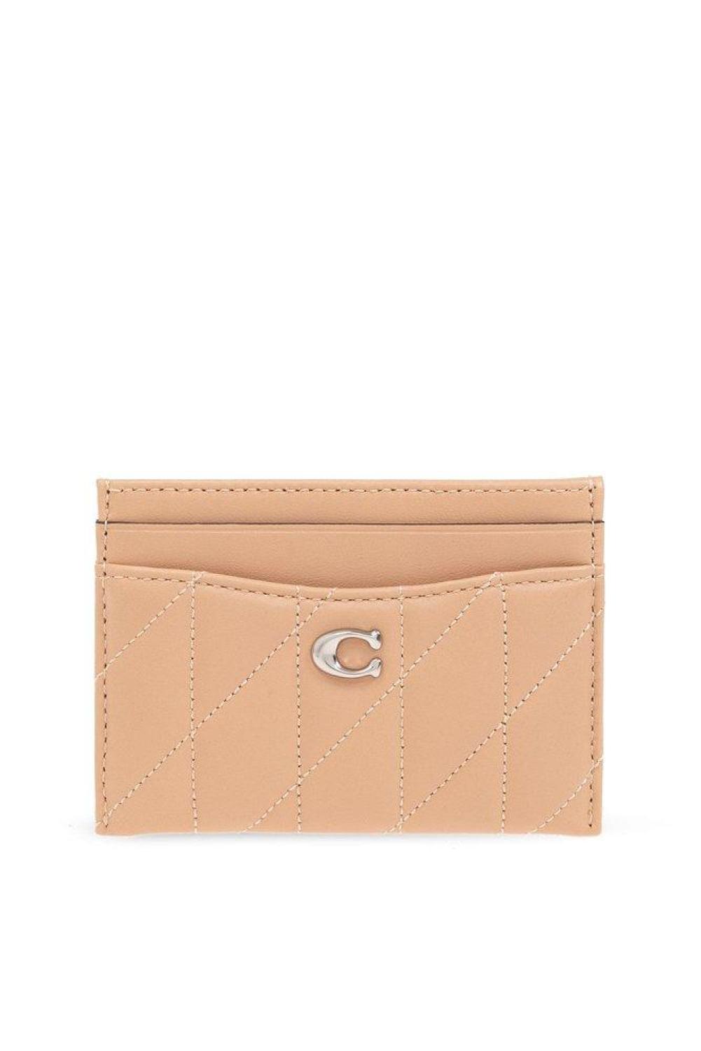 Coach Essential Logo Plaque Quilted Cardholder
