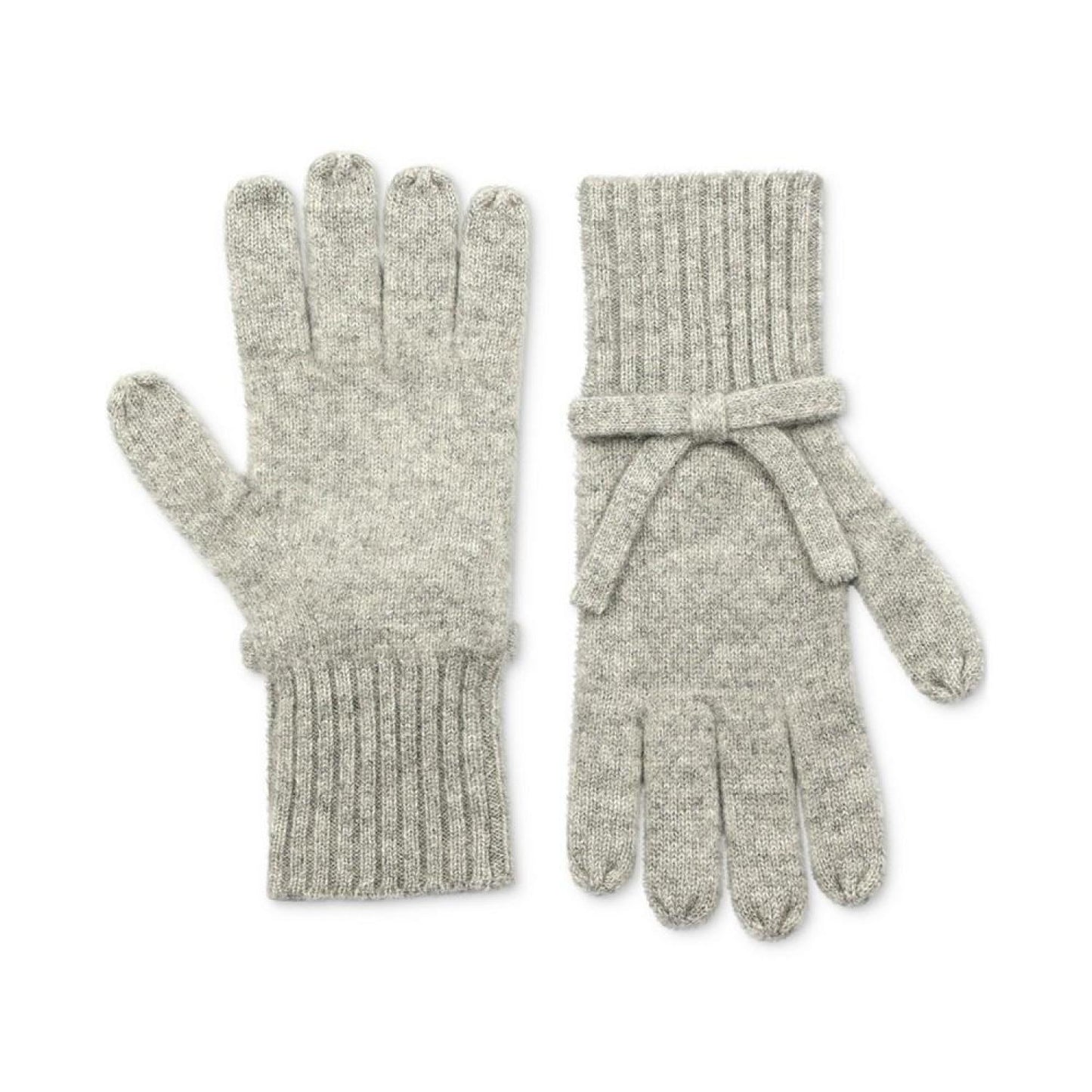 Women's Bow Knit Wool Gloves