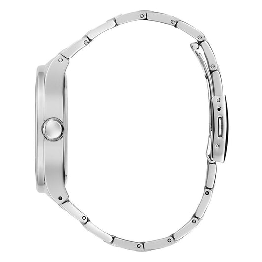 Men's Analog Silver-Tone Stainless Steel Watch 42mm